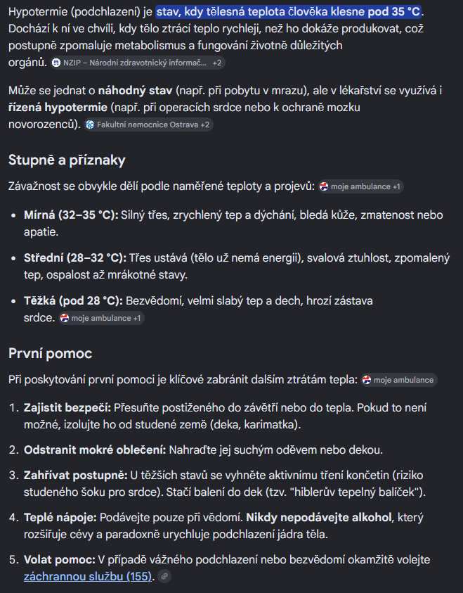 Hypotermie